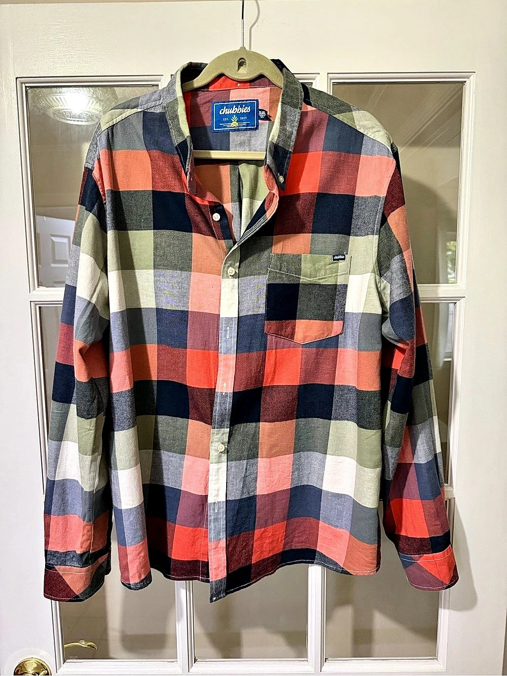Chubbies Men’s Plaid Button Down Shirt